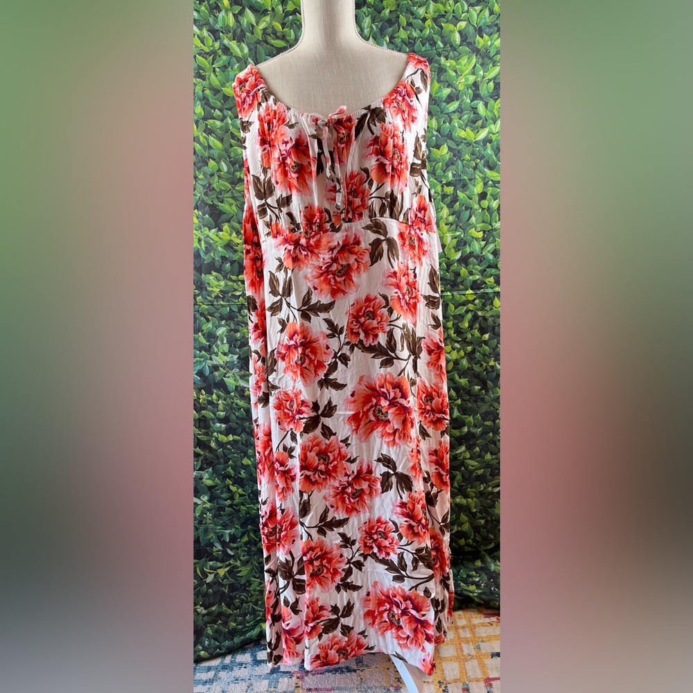 Old Navy Size:3X Women Sleeveless Floral Long Dress Lightweight Super Cute! - Picture 8 of 9